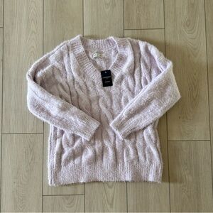 Lucky Brand Soft Lavender V-Neck Sweater